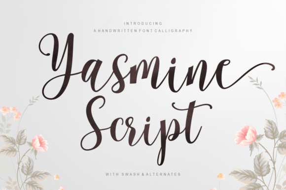 Yasmine Script Font Poster 1