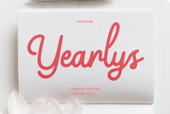 Yearlys Font Poster 1