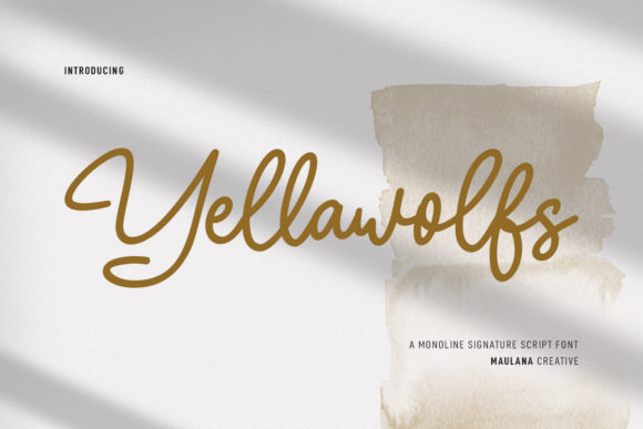 Yellawolfs Script Font