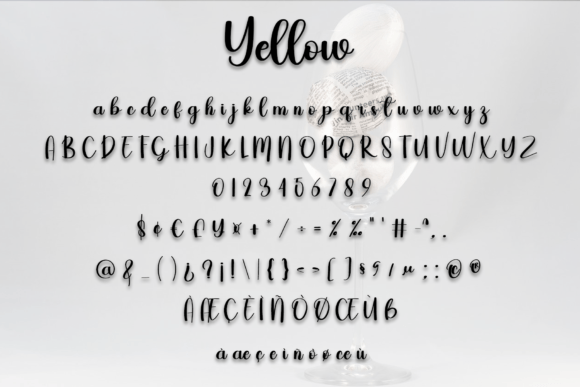 Yellow Font Poster 6