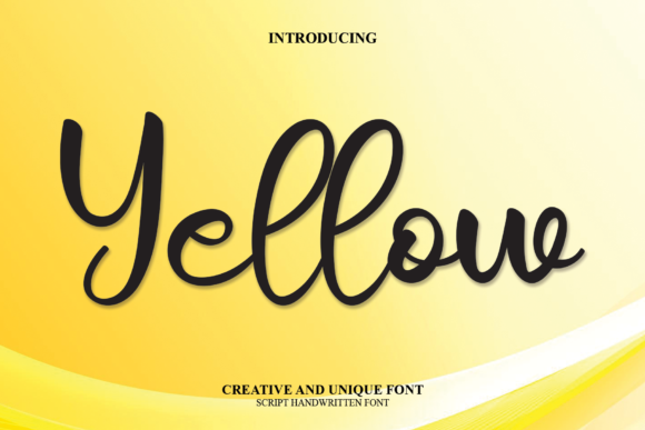 Yellow Font Poster 1