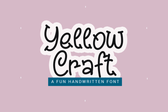 Yellow Craft Font Poster 1