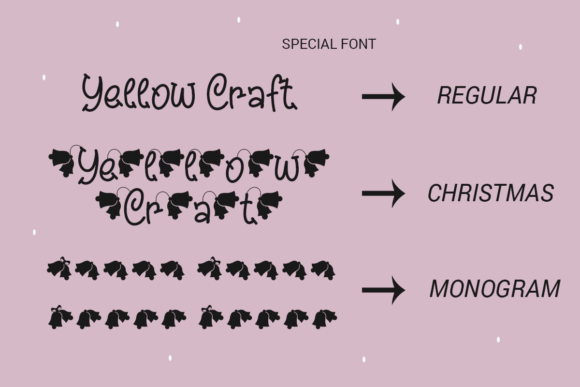 Yellow Craft Font Poster 6