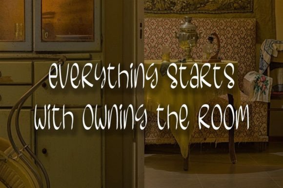 Yellow Room Font Poster 2