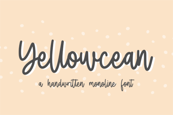 Yellowcean Font Yellowcean Font Poster 1