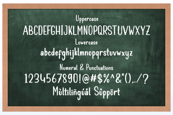 Yellowchalk Font Poster 2