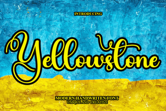 Yellowstone Font Poster 1