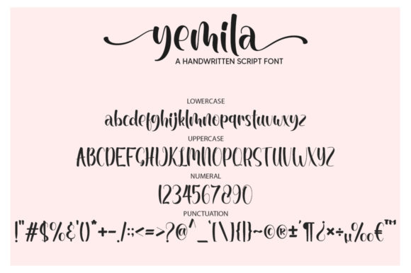 Yemila Font Poster 6