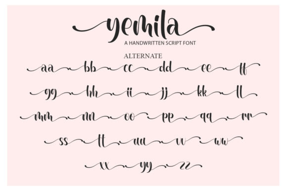 Yemila Font Poster 7