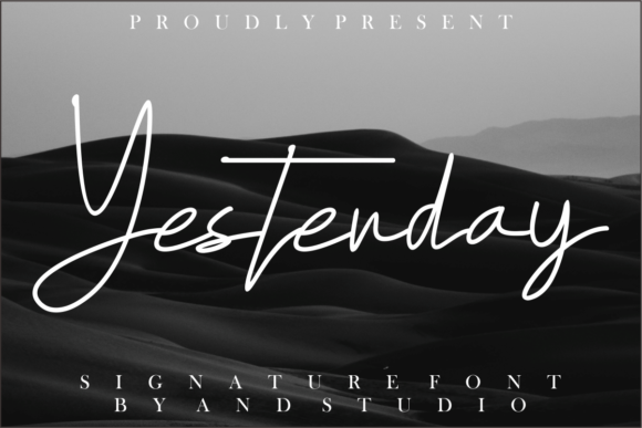 Yesterday Font Poster 1