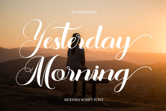 Yesterday Morning Font Poster 1