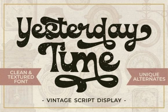 Yesterday Time Font Poster 1