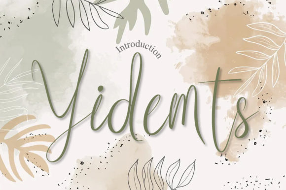 Yidemts Script Font Poster 1