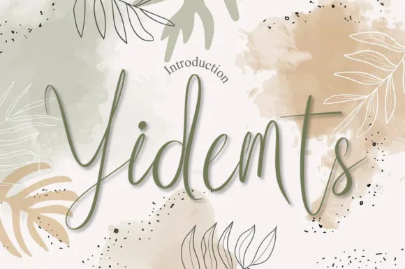 Yidemts Script Font Yidemts Script Font Poster 1