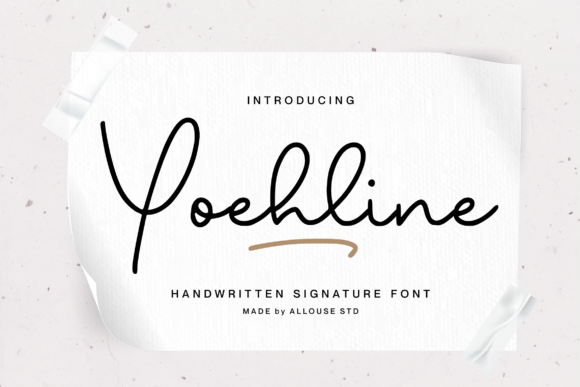 Yoehline Font Poster 1