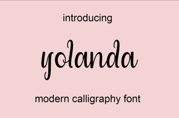 Yolanda Font Poster 1