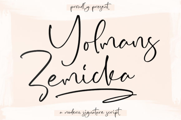 Yolmans Zemicka Font Poster 1