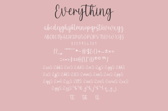 You Are My Everything Font Poster 6