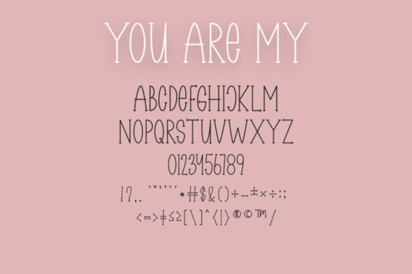 You Are My Everything Font Poster 7