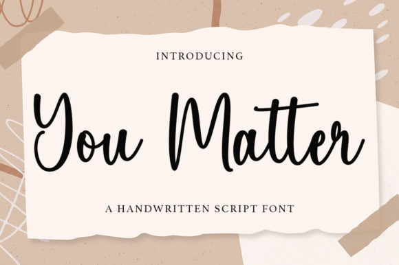 You Matter Font Poster 1