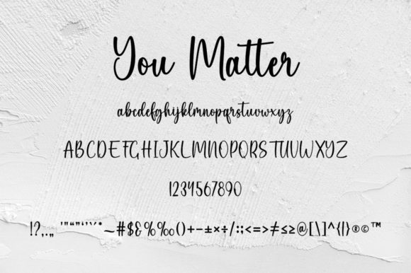 You Matter Font Poster 6