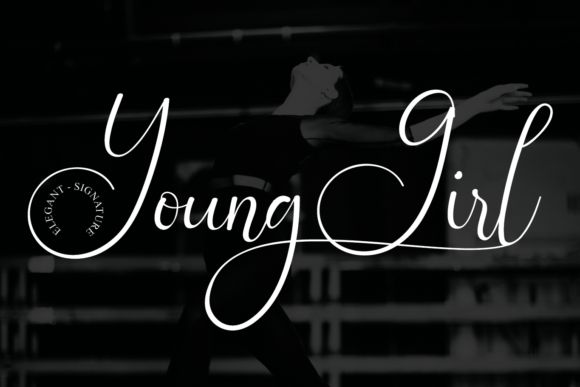 Young Girl Font Poster 1