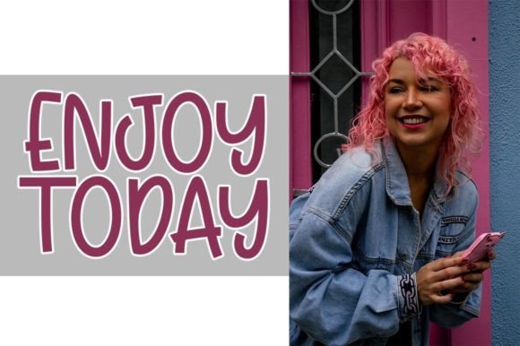 Young Pink Font Poster 2