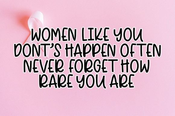 Young Pink Font Poster 7
