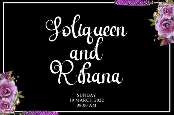 Young Wedding Font Poster 3