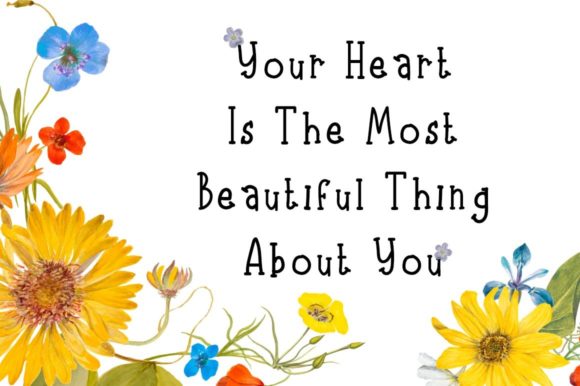 Your Flower Font Poster 3