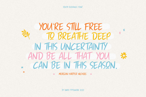 Youthful Radiance Font Poster 3