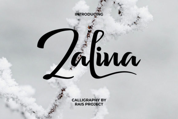 Zalina Font Poster 1