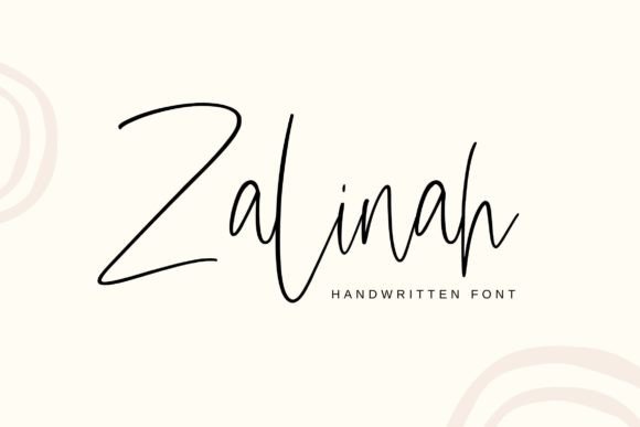 Zalinah Font Poster 1