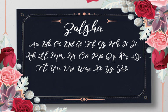 Zalisha Script Font Poster 4