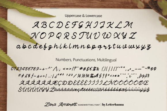 Zara Amorett Font Poster 14