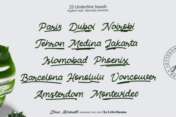 Zara Amorett Font Poster 9