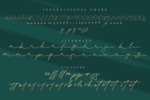 Zavilla Signature Font Poster 9