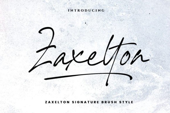 Zaxelton Font Poster 1