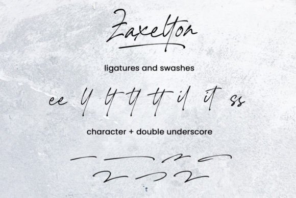 Zaxelton Font Poster 2