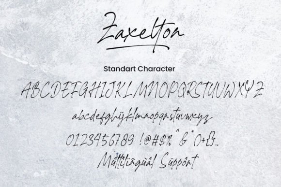 Zaxelton Font Poster 3