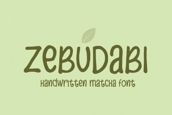 Zebudabi Font Poster 1