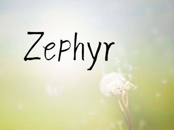 Zephyr Font Poster 1