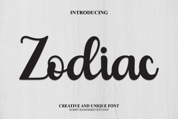 Zodiac Font Poster 1