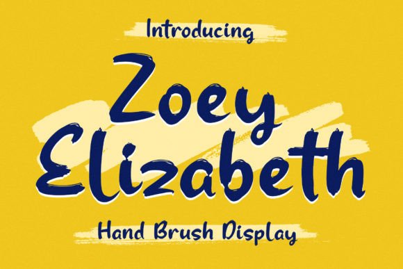 Zoey Elizabeth Font Poster 1