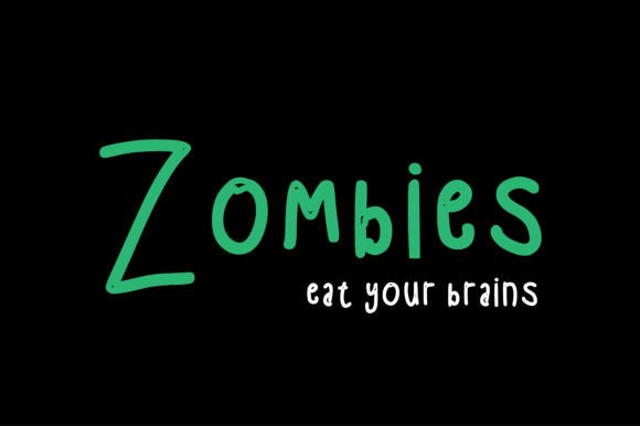 Zombies Font Poster 1