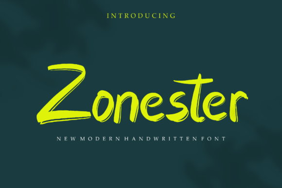 Zonester Font Zonester Font Poster 1