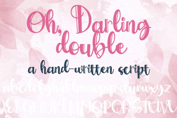 ZP Oh, Darling Font Poster 1