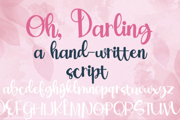 ZP Oh, Darling Font Poster 7