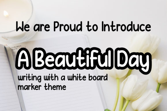A Beautiful Day Font Poster 1