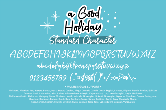 A Good Holiday Font Poster 9